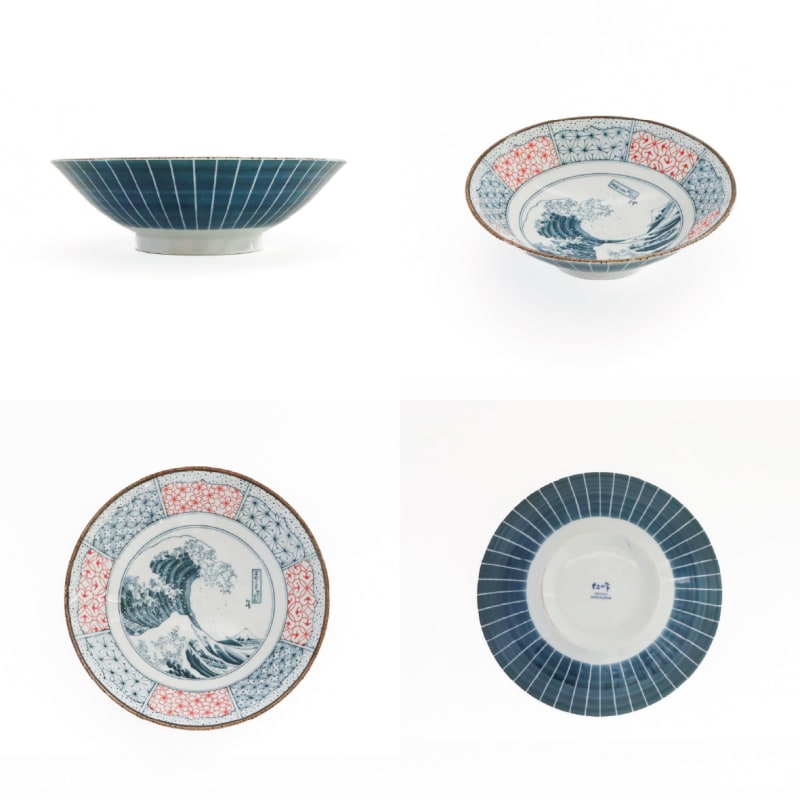 Salad/Noodle Bowl Pair - Shonzui Wave Fuji