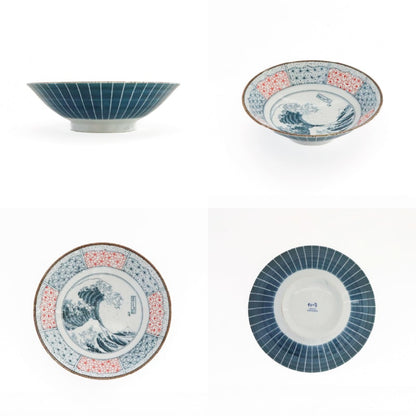 Salad/Noodle Bowl Pair - Shonzui Wave Fuji