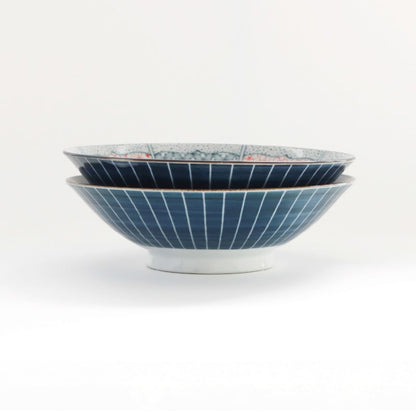 Salad/Noodle Bowl Pair - Shonzui Wave Fuji