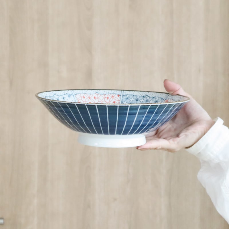 Salad/Noodle Bowl Pair - Shonzui Wave Fuji