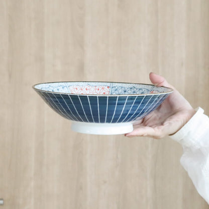 Salad/Noodle Bowl Pair - Shonzui Wave Fuji