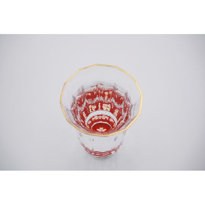 Gold Sake Cup - MANGEKYO Cherry Blossoms & Mother of Pearl