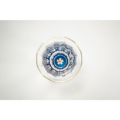 Gold Sake Cup - MANGEKYO Cherry Blossoms & Mother of Pearl