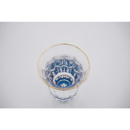 Gold Sake Cup - MANGEKYO Cherry Blossoms & Mother of Pearl