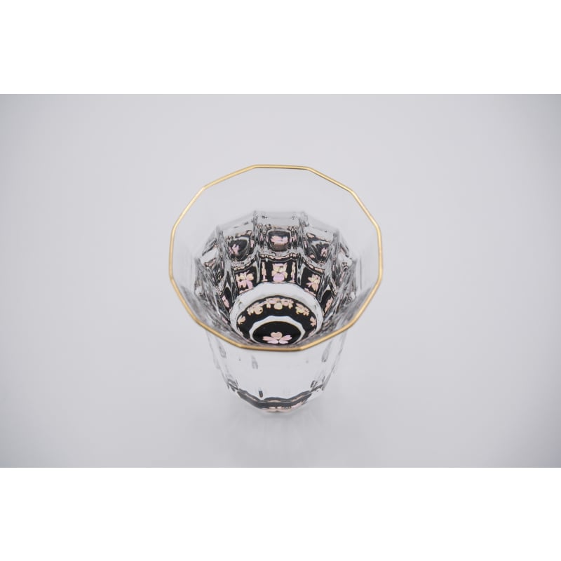 Gold Sake Cup - MANGEKYO Cherry Blossoms & Mother of Pearl