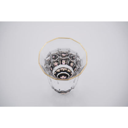 Gold Sake Cup - MANGEKYO Cherry Blossoms & Mother of Pearl