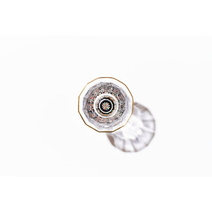 Gold Sake Cup - MANGEKYO Hanabi & Mother of Pearl Black