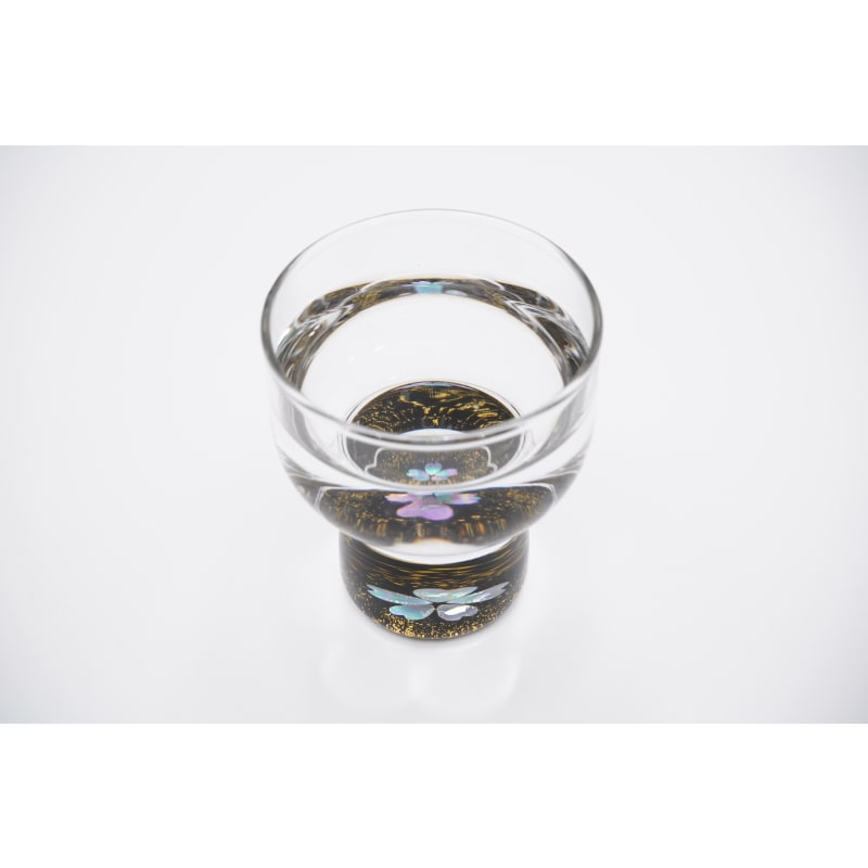 Sake Cup - Gold Cherry Blossoms & Mother of Pearl