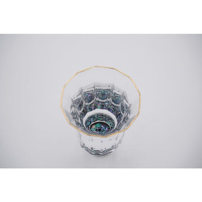 Gold Sake Cup - MANGEKYO Ishigaki & Mother of Pearl