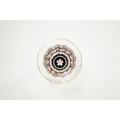 Gold Sake Cup - MANGEKYO Cherry Blossoms & Mother of Pearl