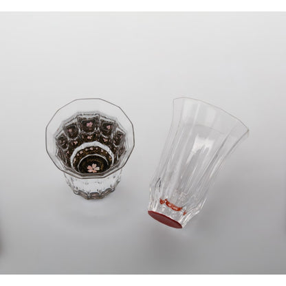 Mangekyo Glass - Gold Cherry Blossoms & Mother of Pearl