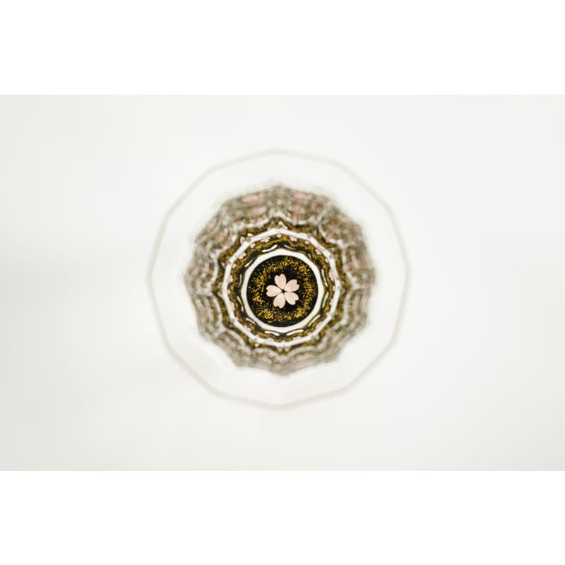 Mangekyo Glass - Gold Cherry Blossoms & Mother of Pearl