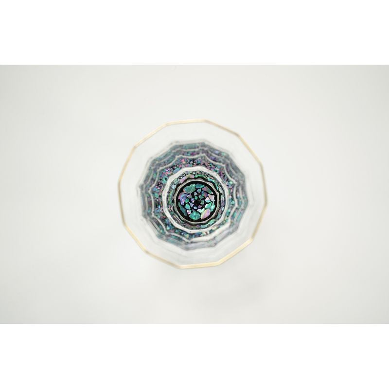 Gold Sake Cup - MANGEKYO Ishigaki & Mother of Pearl