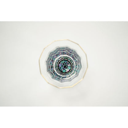 Gold Sake Cup - MANGEKYO Ishigaki & Mother of Pearl
