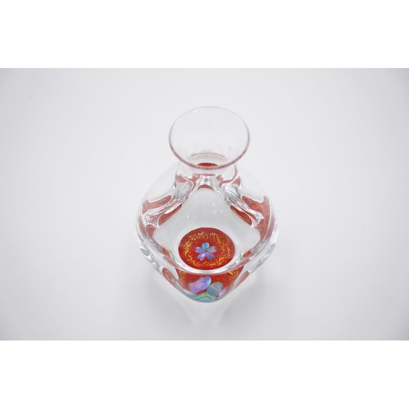 Tokkuri & Sake Cup Set - Gold Cherry Blossoms & Mother of Pearl