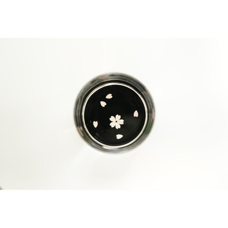 Glass - Cherry Blossoms & Mother of Pearl Black