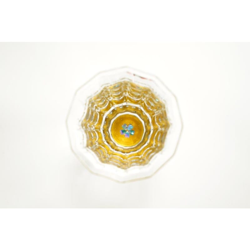 Mangekyo Glass - Gold Cherry Blossoms & Mother of Pearl