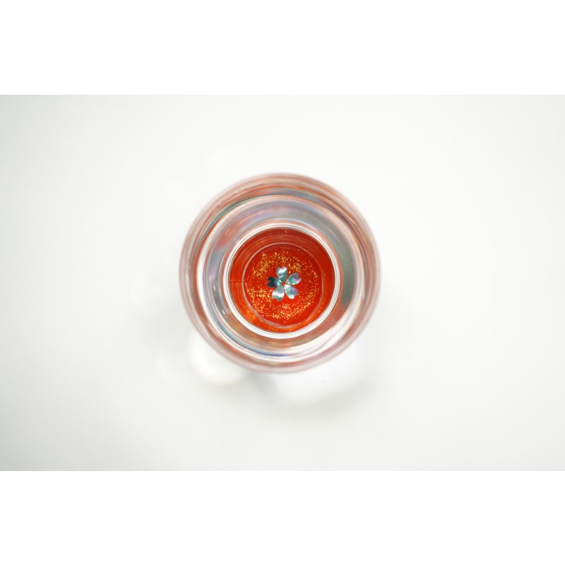 Sake Cup - Gold Cherry Blossoms & Mother of Pearl