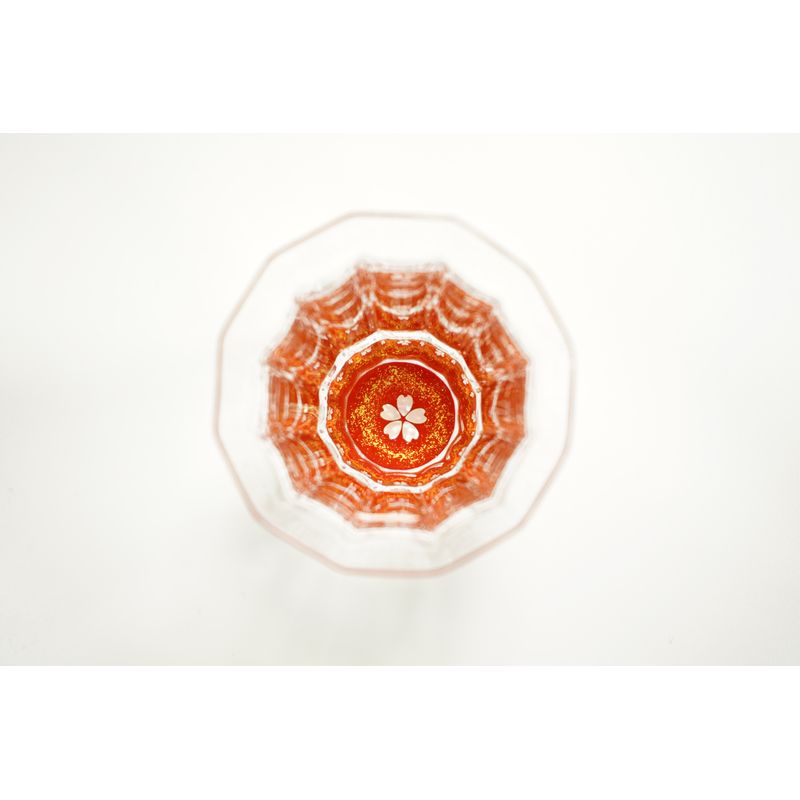 Mangekyo Glass - Gold Cherry Blossoms & Mother of Pearl