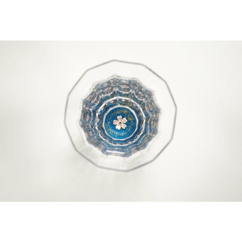 Mangekyo Glass - Gold Cherry Blossoms & Mother of Pearl