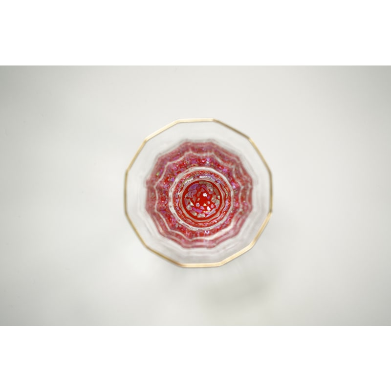 Gold Sake Cup - MANGEKYO Ishigaki & Mother of Pearl