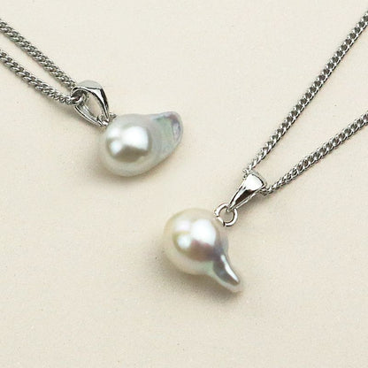 Pendant - Akoya Pearl Non-Treated Baroque Fish 7.0-7.5mm