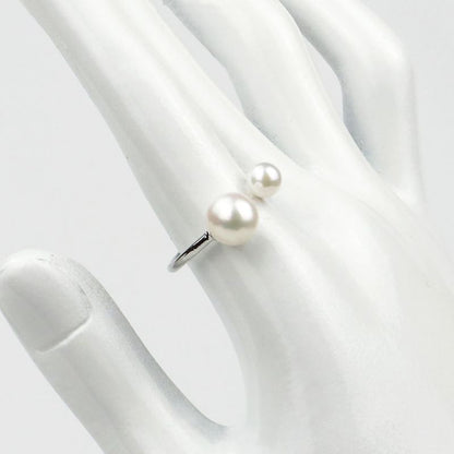 Double Pearl Ring - Akoya Pearl 5.0-7.5mm