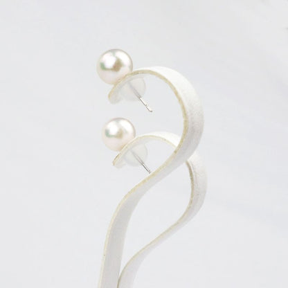 Boucles d'oreilles à tige - Perle Akoya 7,5-8,0 mm