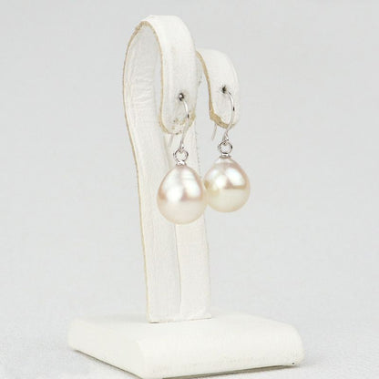 Hook Earrings - Untreated Akoya Baroque Pearl 8.0-8.5mm