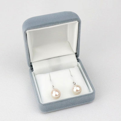 Hook Earrings - Untreated Akoya Baroque Pearl 8.0-8.5mm