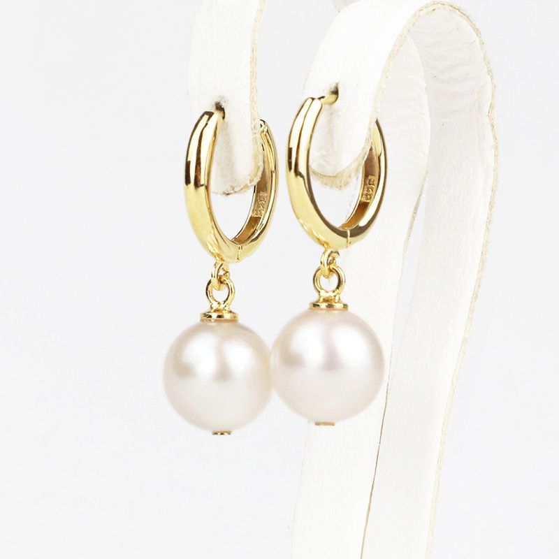 Hoop Earrings - Akoya Pearl 8.5-9.0mm