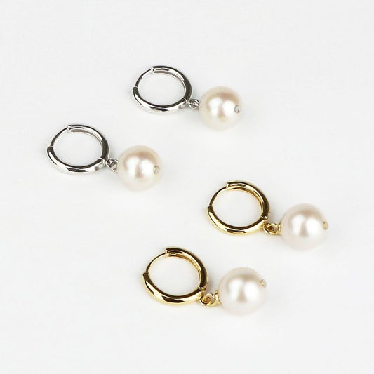 Hoop Earrings - Akoya Pearl 8.5-9.0mm