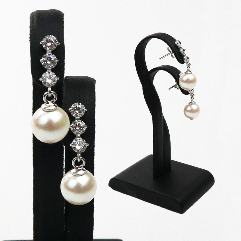 Earrings - Akoya Pearl Rhinestone 7.0-7.5mm