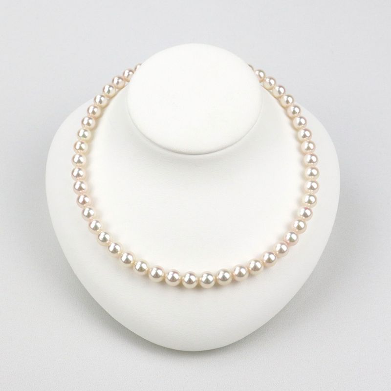 Necklace - Certified Hanadama Pearl 8.0-8.5mm With Certificate