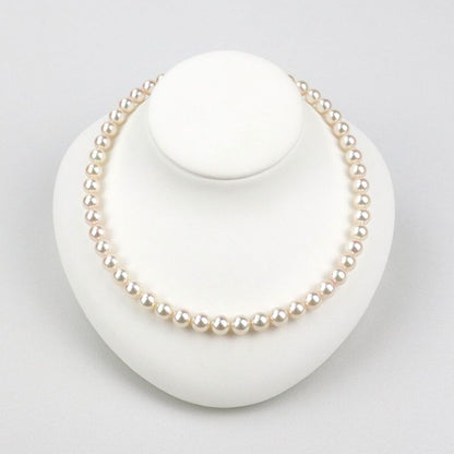 Necklace - Certified Hanadama Pearl 8.0-8.5mm With Certificate