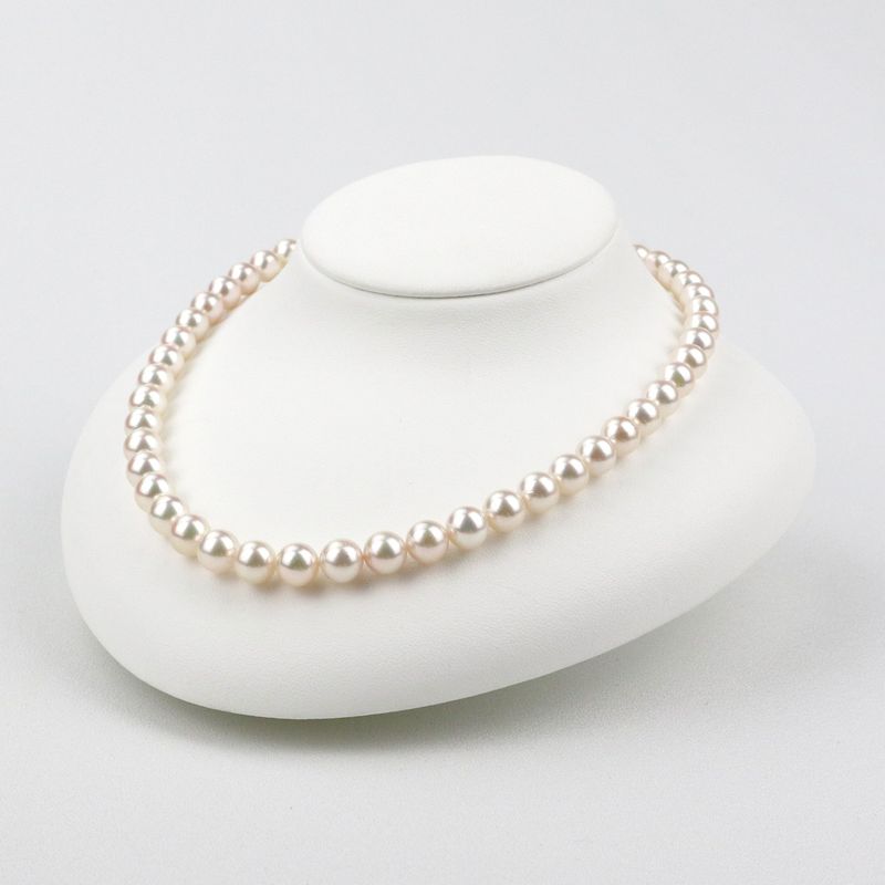 Necklace - Certified Hanadama Pearl 8.0-8.5mm With Certificate