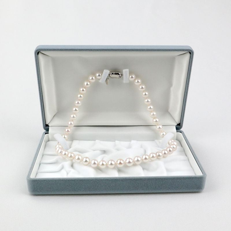 Necklace - Certified Hanadama Pearl 8.0-8.5mm With Certificate