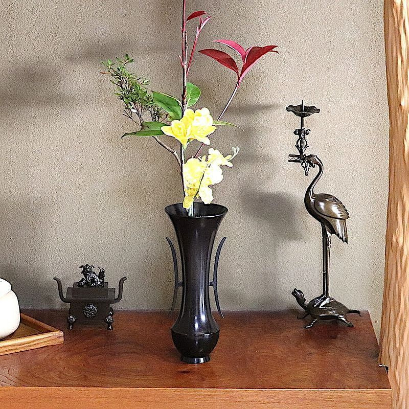 Mikoto Flower Vase - with Handles Takaoka Copperware