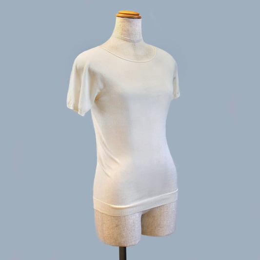 Washable Silk Knit Short Sleeve - HIMEplus