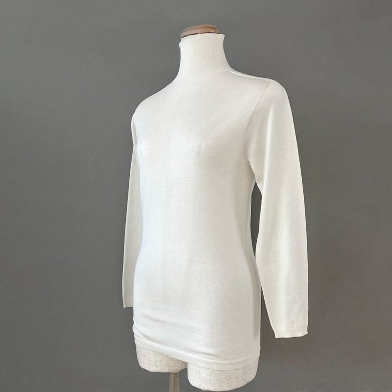 Washable Silk Knit High Neck - HIMEplus