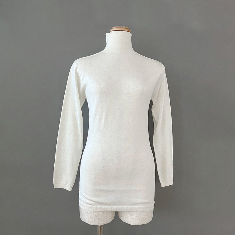 Washable Silk Knit High Neck - HIMEplus