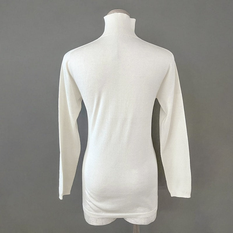 Washable Silk Knit High Neck - HIMEplus