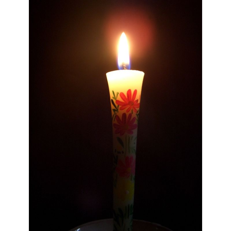 Hand-Painted Japanese Candles - Cosmos (Size 3 Set of 2)