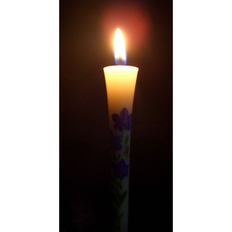 Hand-Painted Japanese Candles - Kikyo (Size 3 Set of 2)