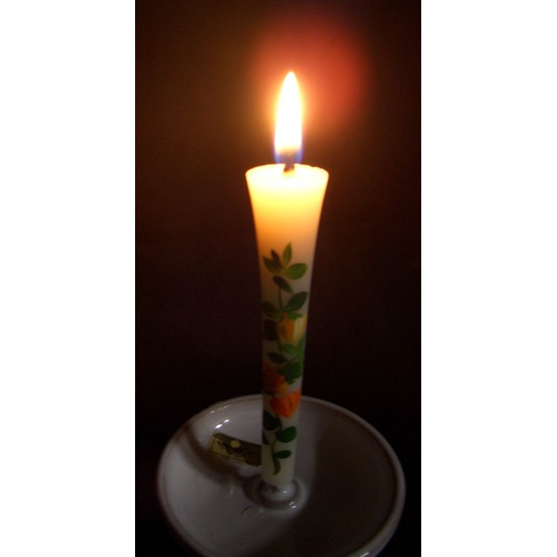 Handbemalte japanische Kerzen – Hozuki (Größe 3, 2er-Set)