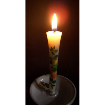 Handbemalte japanische Kerzen – Hozuki (Größe 3, 2er-Set)