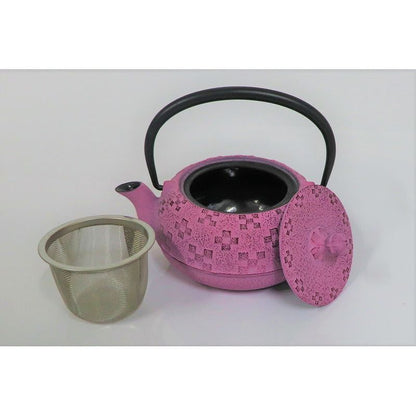 Nanbu Tekki Teapot - 0.3L Brush Mark Hanaori-Sakura Pattern
