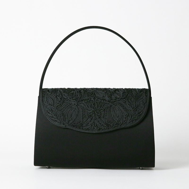 Formal Bag - Cord Embroidery Inner Magnet Closure