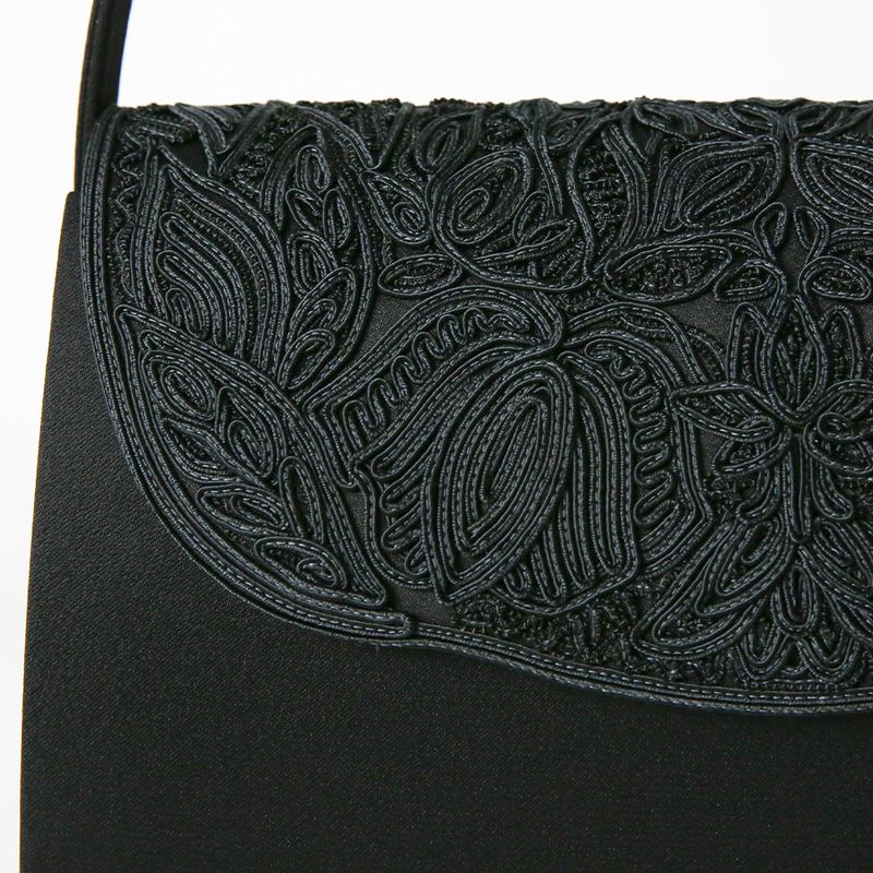 Formal Bag - Cord Embroidery Inner Magnet Closure