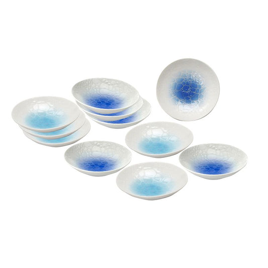 Curry Plate - Light blue Deep Blue 5pcs each TYURA